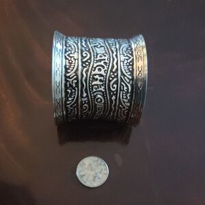 Intricate Silver Cuff Bracelet